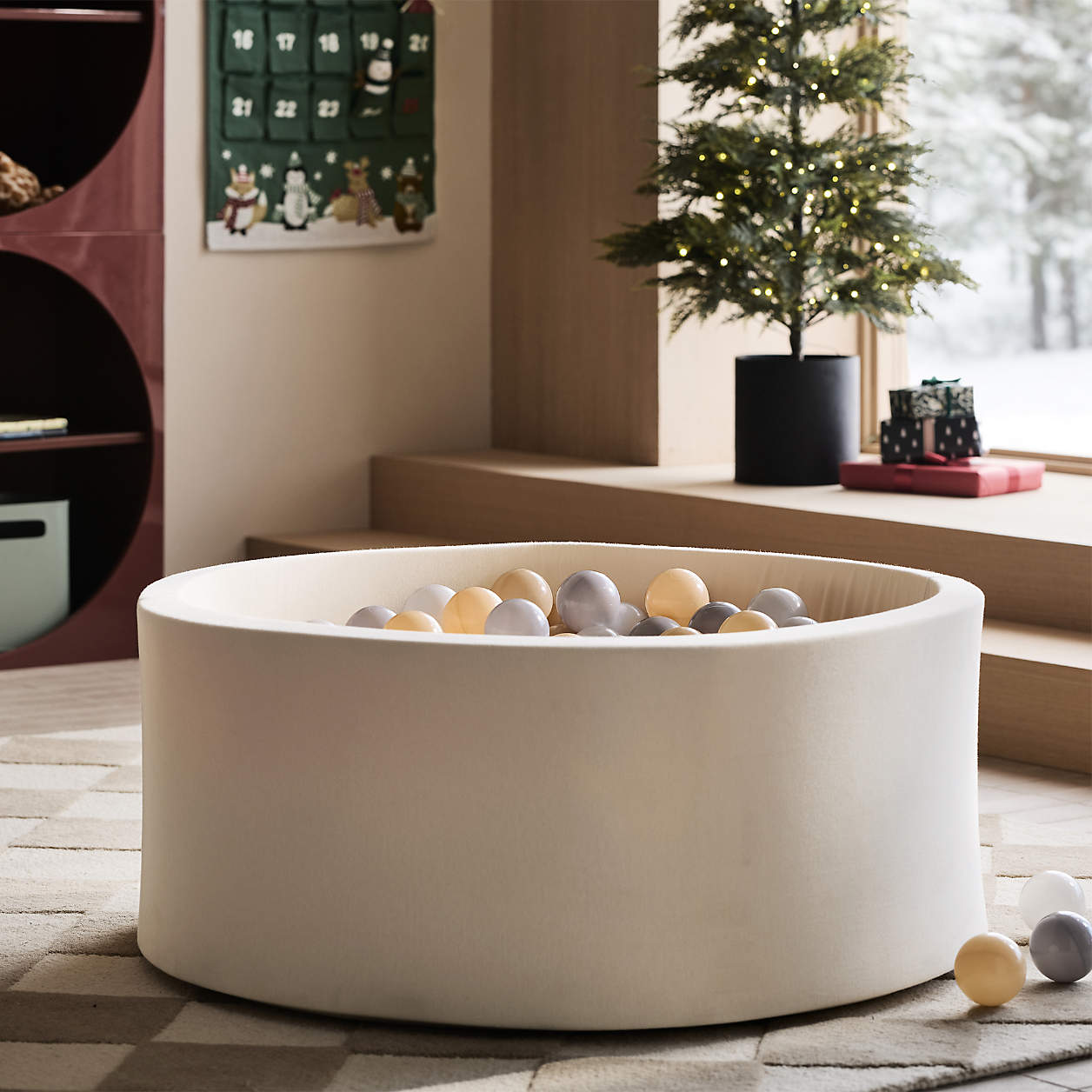 MEOGETY Kids Foam Ball Pits for Toddlers Babies - Does NOT include plastic balls