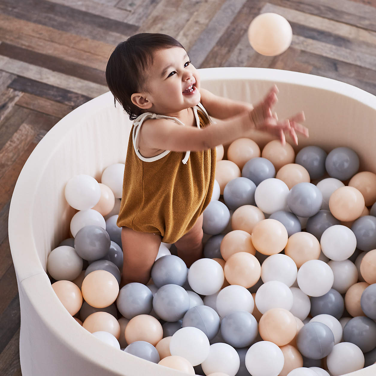 MEOGETY Kids Foam Ball Pits for Toddlers Babies - Does NOT include plastic balls