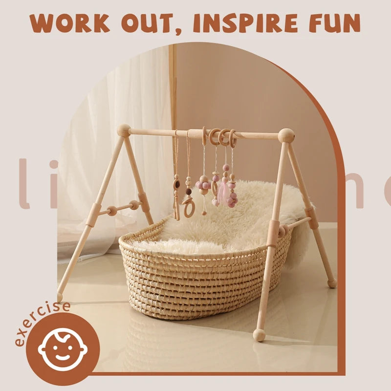 Foldable Play Gym Frame Activity Gym Baby Room Decorations Toy