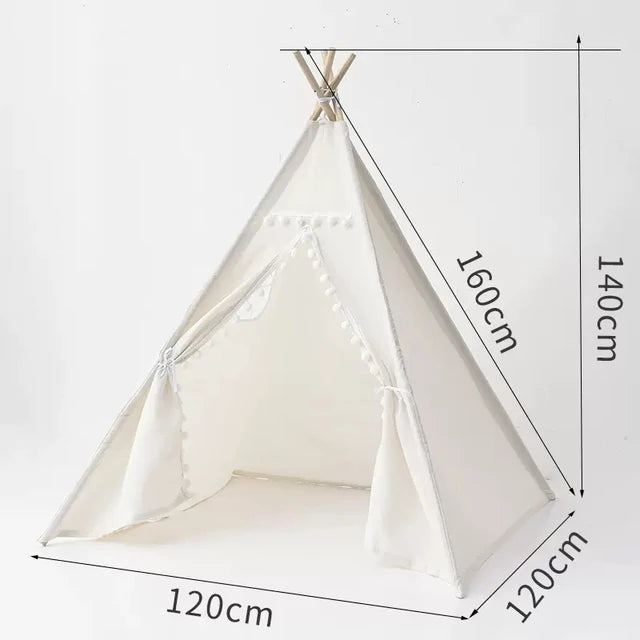 Portable Kid Tent 1.6M Children's Play House Wigwam Teepee Tipi Toddler