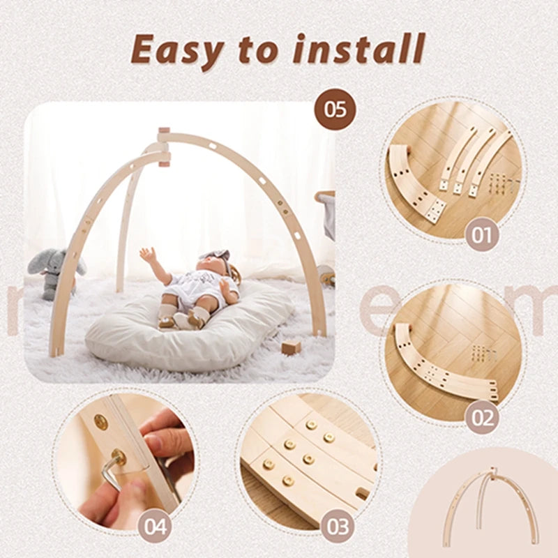 Foldable Play Gym Frame Activity Gym Baby Room Decorations Toy