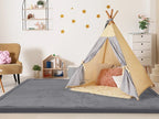 2cm Thick Memory Foam Playpen Mat With Non-slip Bottom For Living Room Soft Velvet Minimalist Carpet Kids Rugs