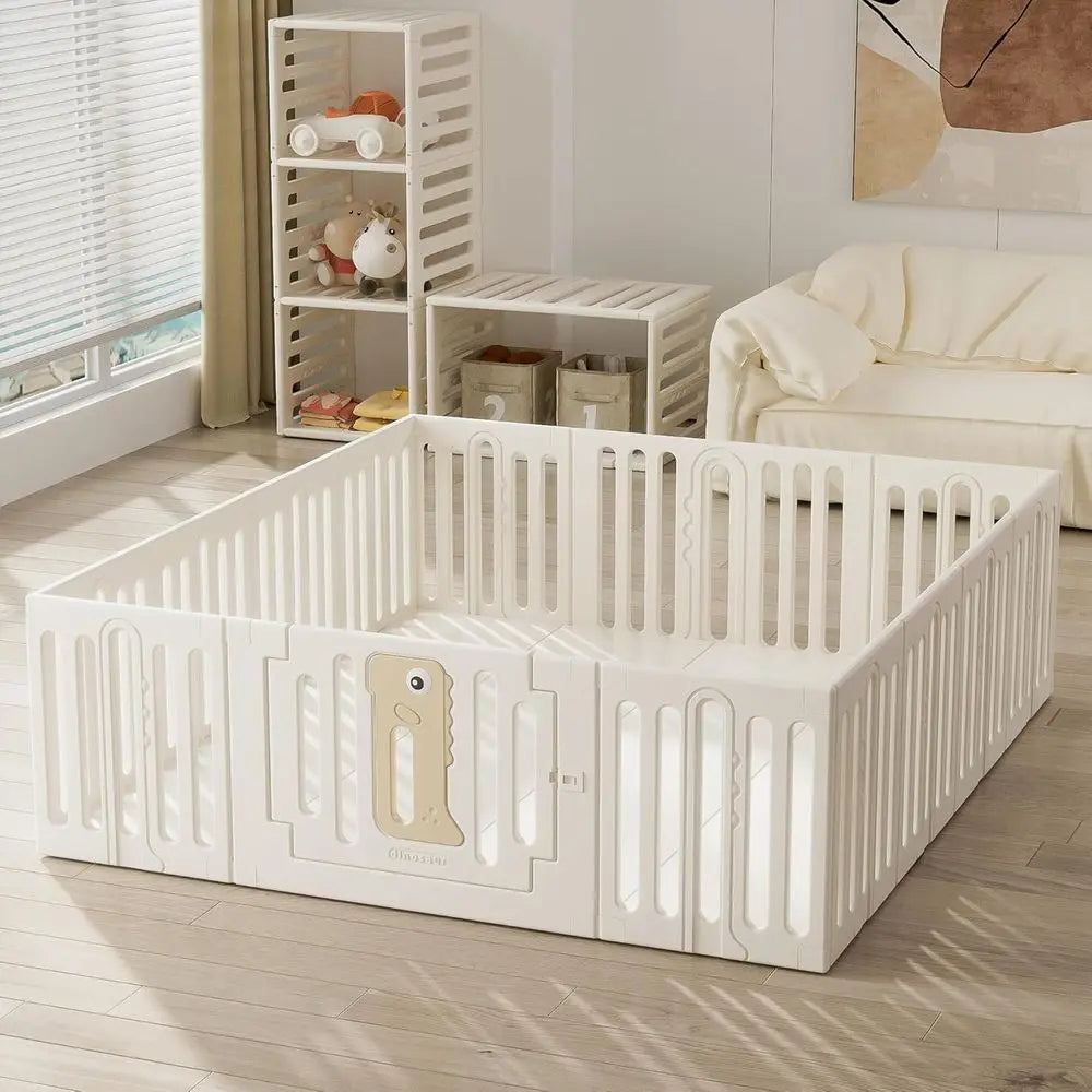 Infant Play Yard, Durable Plastic Playpen for 0-3 Years Olds, 71 x 59 Safe Play Area, Indoor/Outdoor Baby Fence