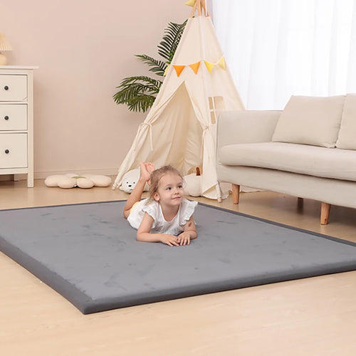 2cm Thick Memory Foam Playpen Mat With Non-slip Bottom For Living Room Soft Velvet Minimalist Carpet Kids Rugs