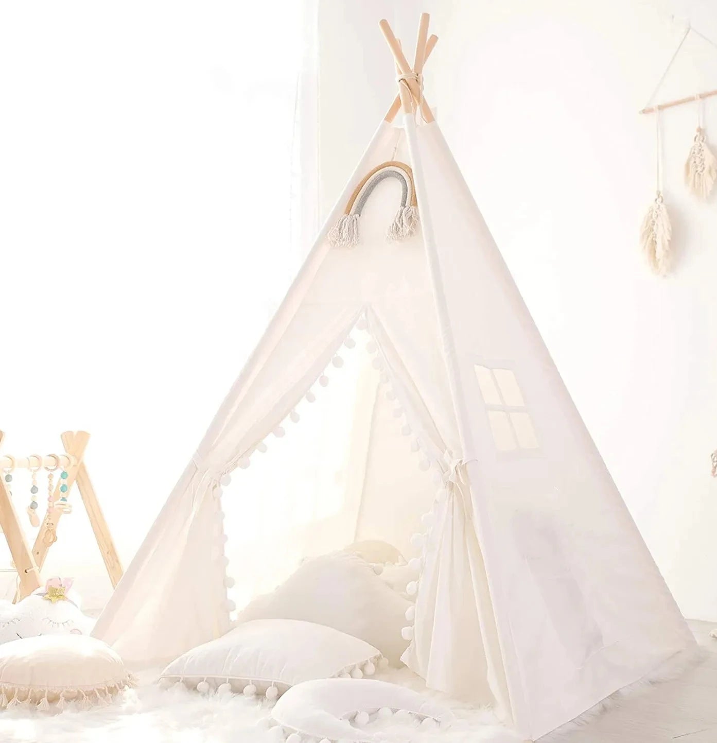 Portable Kid Tent 1.6M Children's Play House Wigwam Teepee Tipi Toddler