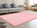 2cm Thick Memory Foam Playpen Mat With Non-slip Bottom For Living Room Soft Velvet Minimalist Carpet Kids Rugs
