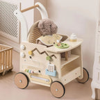 Wooden Baby Push Walker Montessori Push Walker Natural Sustainable Choice for First Steps Motor Skills Toddlers