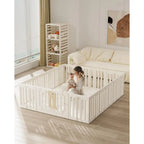 Infant Play Yard, Durable Plastic Playpen for 0-3 Years Olds, 71 x 59 Safe Play Area, Indoor/Outdoor Baby Fence