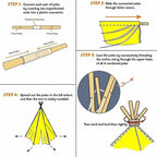 Portable Kid Tent 1.6M Children's Play House Wigwam Teepee Tipi Toddler