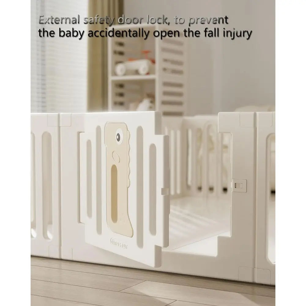 Infant Play Yard, Durable Plastic Playpen for 0-3 Years Olds, 71 x 59 Safe Play Area, Indoor/Outdoor Baby Fence