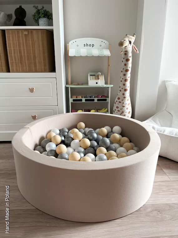 MEOGETY Kids Foam Ball Pits for Toddlers Babies - Does NOT include plastic balls